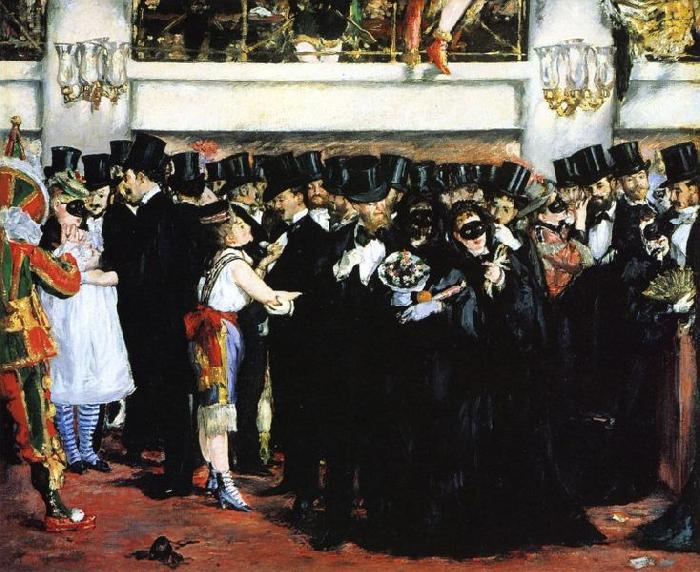 Edouard Manet Un bal a l'Opera oil painting picture